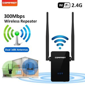 Routers Comfast Wireless WiFi Repeater 300 / 1200M 802.11n / b / g Réseau WiFi Extender Signal Amplificateur Signal Booster Repetidor Router