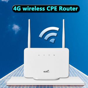 Routers CPE106E 4G LTE CPE Router Modem 300Ms Wireless spot External Antenna with Sim Card Slot for Home Travel Work EU Plug 230808