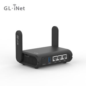 Routers GL iNet GL AXT1800 Slate AX Tamaño de bolsillo Wi Fi 6 Gigabit Travel Router Extender Repetidor para el Public Network VPN Client 221114