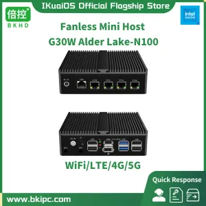 Routers Ikuaios G30W Mini Router Firewall Alder Lake N100 4x2.5Gbe WiFi expandible 4G 5G Comercial soporta Pfsense ESXI