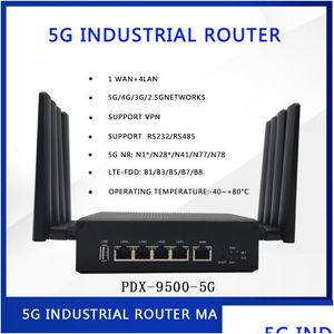 Routeurs Routeur industriel 5 ports 5G prend en charge VPN Wifi5 253 utilisateurs 4G 3G FL vitesse réseau livraison directe ordinateurs réseau communication Dhhoa