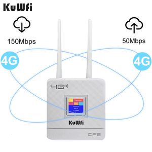 Routeurs KuWFi CPE903 Routeur 4G LTE Routeur CPE domestique sans fil 150 Mbps Modem Wifi 4G débloqué avec port RJ45 et emplacement pour carte SIM Prise UE 230206