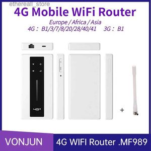 Routeurs MF989 4G LTE WIFI routeur TS9 antenne externe type-c mobile Hotspot 10000mAh batterie Ethernet Q231114