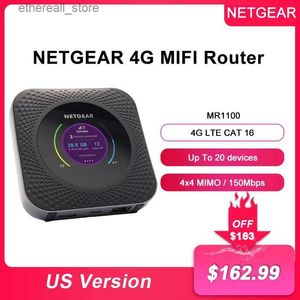 Routeurs NETGEAR Nighthawk M1 150 Mbps Hotspot Mobile 4G LTE routeur MR1100 jusqu'à 1 Gbps vitesse connecter jusqu'à 20 appareils Q231114