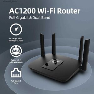 Routeurs PIX-LINK AC06 routeur Wi-Fi sans fil 1200Mbps double bande Gigabit routeur domestique Gigabit Ports LAN Internet 802.11ac avec 4 antennes Q231114