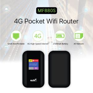 Routeurs Pocket WiFi Router WiFi Pocket 150 Mbps Broadband sans fil avec SIM Card Slot Mifi Modem Router large Couverture pour le voyage en plein air