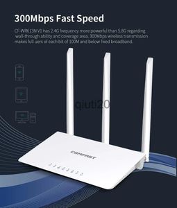 Enrutadores Enrutadores Enrutador WIFI de alta velocidad 300Mbps uso doméstico Puertos WAN/LAN RJ45 3 * Antena externa MT7628KN Punto de acceso de red inalámbrica 2.4G