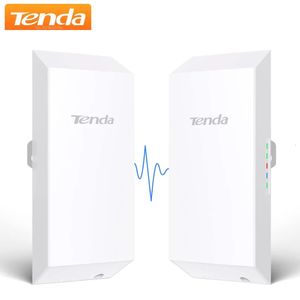 Routers Tenda O1 Outdoor Access Point 300Mbps Long Range Smart Manage Router CPE 2 4GHz PoE Wireless Bridge 8dBi Transmission Waterproof 231019