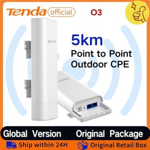 Routers Tenda Outdoor CPE WiFi Router 5 km 2,4 GHz O3 ACSSES Point WiFi Antenne Repeater Long Range WiFi CPE CPE Wireless AP Bridge