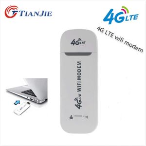 Routers Tianjie 4G LTE Modem USB Router WiFi Router Adaptateur de voiture sans fil Adaptateur Sticker 3G SIM CARD SOT MOBILE WIFI DONGLE HOTSPOT