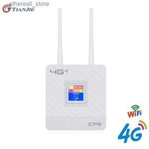 Router TIANJIE Router Wi-Fi 4G Sblocca scheda SIM LTE Modem wireless Antenne esterne Porta WAN/LAN RJ45 Hotspot mobile con Smart Display Q231114