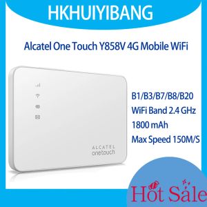 Routeurs déverrouillés Alcatel One Touch Y858V 4G Router WiFi mobile avec fente de carte SIM 1800mAh 150 Mbps 2,4 GHz 4G LTE Cat4 3G Pocket Hotspot
