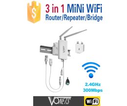 Routeurs VONETS 2.4G Router WiFi WiFi à Bridge filaire Ethernet Repeater Hotspot Signal Extender RJ45 To WiFi Adaptateur pour DVR PLC VAP11S