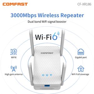 Routers WIFI 6 Gigabit Wireless Extender AX3000 Dual Band 2 4 5Ghz Wi Fi6 Signal Expansion Booster Repeater Long Range Ethernet Amplifer 230706
