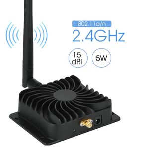 Routers Amplificateur WiFi 2,4 GHz Signal WiFi Power Booster 802.11b / g / n 4W Répéteur sans fil 5W Router Wi Fi Extension Booster avec antenne