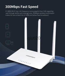 Routeurs Routeur WIFI haut débit 300Mbps usage domestique RJ45 Ports WAN/LAN 3 * Antenne externe MT7628KN Réseau sans fil 2.4G Point d'accès x0725
