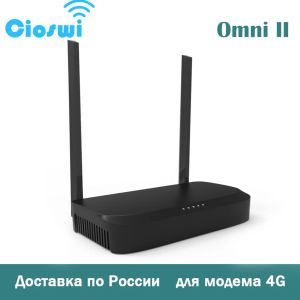 Routeurs WiFi Router Wireless Internet 300 Mbps pour USB 4G dongle wan lan openwrt omni ii firmware 2,4 GHz Antenne pour la maison