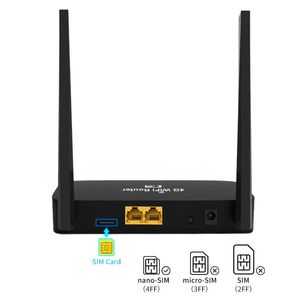 Routers Router Wireless Modem 4G WiFi SIM Carte 300 Mbps MODULE MODULE EM03EU LAN WAN 4 GHz 2,4 GHz Routeur de réseau d'antenne pour le bureau à domicile