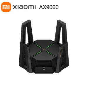 Routeurs xiaomi mi ax9000 routeur wifi6 édition améliorée Triband USB3.0 Réponse accélération du jeu de réseau en filetage sans fil 12 antennes 12 antennes