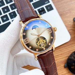 ROX Boîtier de montre senior pour homme en acier fin 316, bracelet en cuir de veau importé et acier, mouvement mécanique automatique, revêtement avancé, diamètre du miroir 43 mm, épaisseur 13 mm.