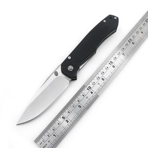 D2 G10 + mango de acero inoxidable rodamiento de bolas cuchillo plegable cuchillo de supervivencia para acampar cuchillo de fruta herramienta al aire libre EDC cortador de cena de cocina