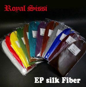 Royal Sissi 12 couleurs attachant des mouches EP fibres soyeuses fibres synthétiques de polypropylène moelleuses matériaux d'attache de corps de poisson-appât méné durables 29031710
