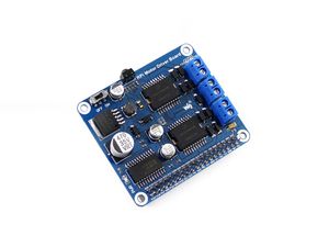 Envío gratuito Placa de controlador de motor RPi Raspberry Pi A +/B +/2B/3B Placa de motor de CC de expansión para DIY Mobil Robot / Controlador de motor paso a paso