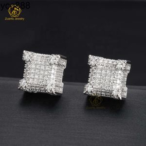 RTS Jewelry Stud Eending Shine D Color VVS Moissanite Diamond925 Sterling Silver Luxury VVS Moissanite Stud Earring