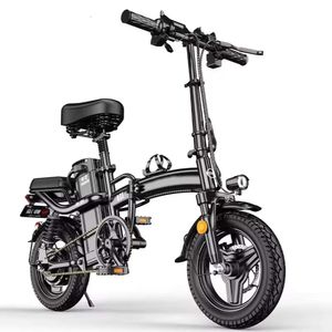 RTS Mini Bicicleta plegable 400W 48V Ciudad de 14 pulgadas Plegable Bike de batería para adultos Batería para adultos Scooter