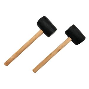 Rubber Mallet Ergonomic Wood Handle Woodworking Construction DIY Projects Double Faced Hammer Rubber Head HW0030