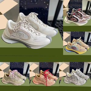 Zapatillas de deporte Zapatos de diseñador Zapatos casuales para mujer Bordado para hombre Zapato G entrelazado Para hombre Turquesa Moda Suela de goma Entrenador con caja original