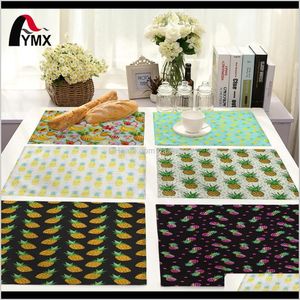 Runner Cloths Textiles Home Garden Drop Delivery 2021 Motif Tapis Pin Impression Table Serviette Napperon Cuisine Décoration Salle À Manger Accessoires