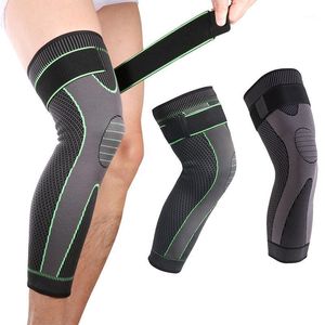 Running Fitness Sports Leg Knee Protector Brace Compression Sleeve Avec Bretelles Réglables Coudières