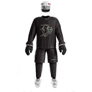 Ensembles de course College Hockey Wears série H80 maillot de pratique de hockey sur glace personnalisé noir léger et respirant de haute qualité 220922