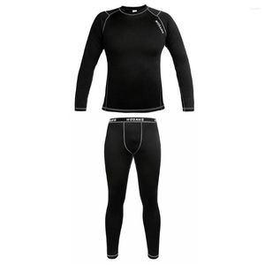 Conjuntos para correr deportes al aire libre de invierno montar en bicicleta ropa de ciclismo traje cálido térmico manga larga polar capa Base Jersey pantalón conjunto