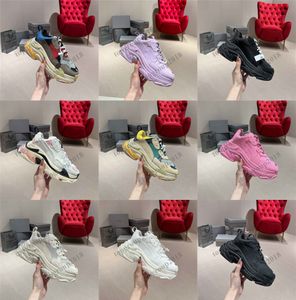 Zapatos para correr Diseñador de lujo Zapatos casuales Paris Triple S Zapatillas de plataforma para mujer BA Daddy Shoe Plate-forme Mujer Hombre Tenis Feminino Mujer Mujer Zapatillas de deporte