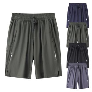 Pantalones cortos para correr Moda en tejido Tricot 4 opciones de color Estilo liso de secado rápido con texto en la espalda Pantalones deportivos de verano para hombres Correr
