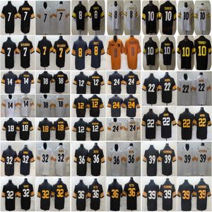 Russell Wilson Kenny Pickett TJ Watt Football Jersey Justin Fields Patrick Queen Najee Harris Pat Freiermuth Mitchell Trubisky Troy Polamalu