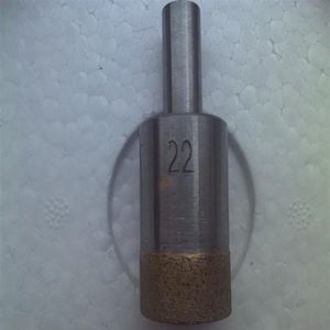 RZZ 24-55mm foret à noyau à tige droite forage de sable de diamant fritté pour tuile de pierre de verre282f