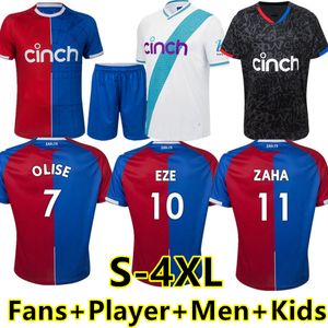 S-4XL 23 24 CRYSTAL OLISE Camisetas de fútbol PALACE ZAHA EZE J.AYEW Away maillots de foot BENTEKE MILIVOJEVIC MATETA ANDERSEN GALLAGHER Fasn Player Kit de camiseta de fútbol