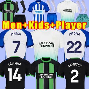 S-4XL Maillots de football Adultes et enfants Ki Boys Ensembles Enfants 2023 2024 MAUPAY CONNOLLY ALLISTER TROSSARD MARS ALZATE Costume pour hommes 23 24 Maillot de football pour enfants Fans Joueur