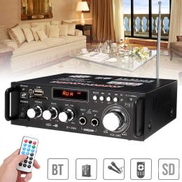 S 600W 800W Amplificateur à domicile Hifi USB FM Radio Car Audio Bluetooth Amplificateurs Système de son de théâtre Subwoofer avec télécommande