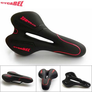 S CYCABEL Gel de silice respirant en cuir PU creux confortable route vtt vélo selle de vélo antichoc siège de vélo 0131