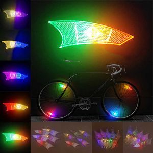 s Roue de vélo LED Flash Spoke Lampe d'avertissement Riding Strong Light Bike Spokes Vélo Accessoires 0202
