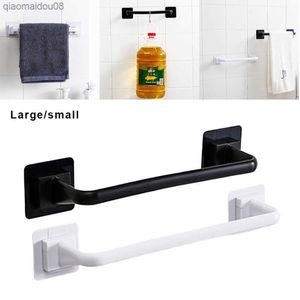 Barra de toalla autoadhesiva S/L, barra de toalla de baño montada en la pared, estante, rollo de papel higiénico, colgador colgante de papel, suministro de cocina para baño L230704