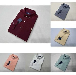 S Polo Sleeve Long Casual Mens Spring and Automn Business Cotton Oxford Non Iron Slim Paul Formal Shirt High Quality Pring Lim Hirt 1102ess