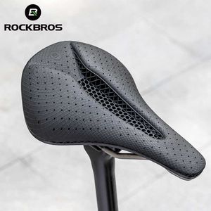 S Rockbros Bicycle 3D Printing Racing MTB Road Bike Cycling Asiento Poliuretano Soft Breatable Coushion Saddle Accesorios 0131