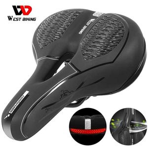 s Wide Thicken Assento de bicicleta MTB Almofada oca Sillin Selim Bicicleta Esponja Soft Bike Ciclismo Sela 0130