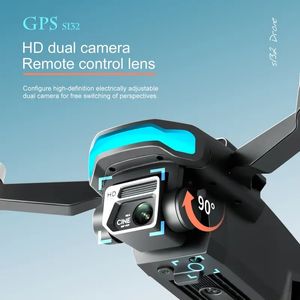 S132Drone GPS pliable 5G sans balais avec caméra électrique HD, positionnement du flux optique, évitement d'obstacles infrarouges, retour à une touche, trajectoires de vol personnalisées