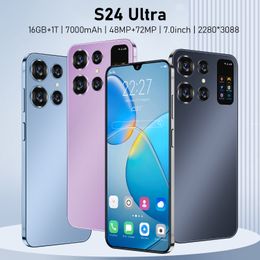 Teléfono Inteligente S24 Ultra 5G, teléfono móvil Original libre de 7,0 pulgadas, 16GB + 1TB, tarjeta SIM 4G, teléfono móvil Dual, versión Global